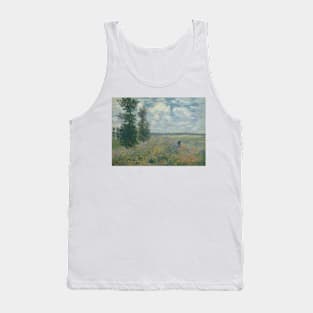 Poppy Fields near Argenteuil by Claude Monet Tank Top